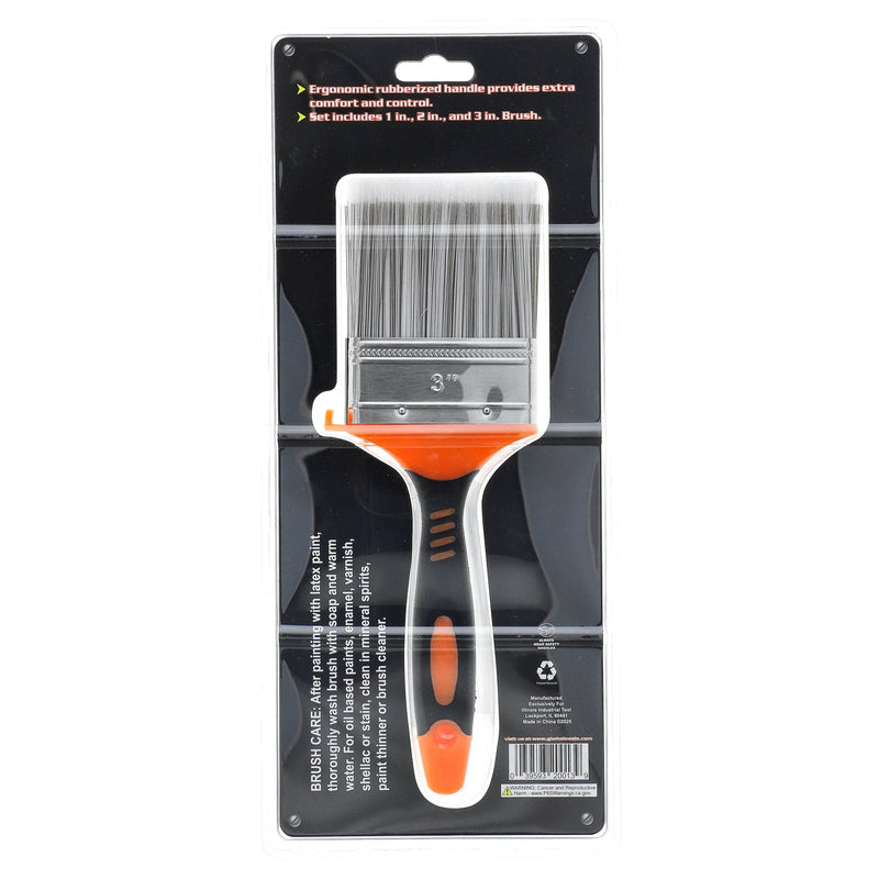 IIT 3PC PAINT BRUSH WITH HOOK TO CLIP ON BUCKET