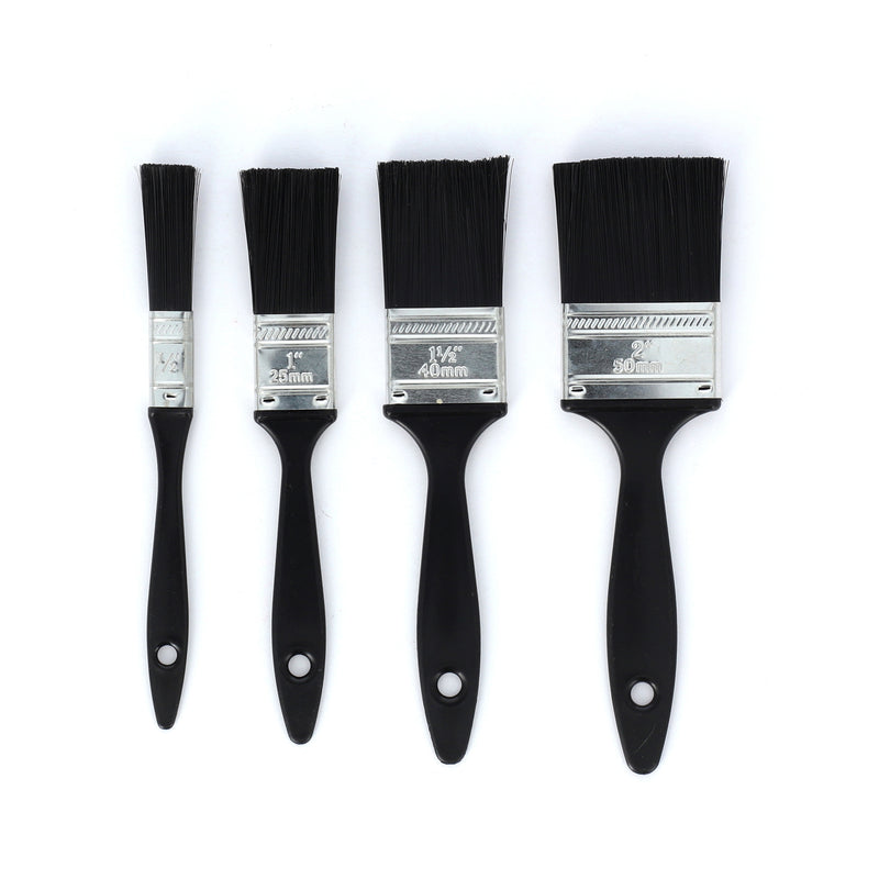 IIT 4pc PAINTBRUSH PLASTIC HANDLES 1/2''