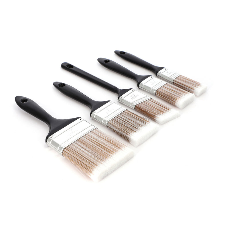 5PC PLASTIC HANDLE PAINT BRUSH 1-3''