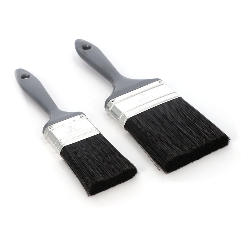 2PC PLASTIC HANDLE PAINT BRUSH SET 2 & 3''