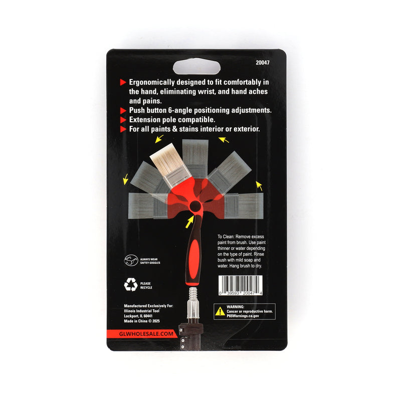 IIT PRO 2.5'' PIVOTING SWIVEL HEAD PAINT BRUSH