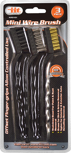 IIT 3pc PLASTIC MINI WIRE BRUSH