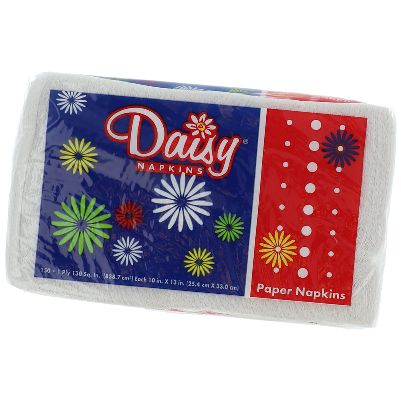 150ct DAISY TABLE NAPKINS 10x13'' 1ply