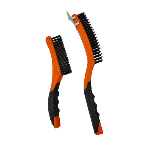 IIT 2pc SOFT GRIP WIRE BRUSH SET