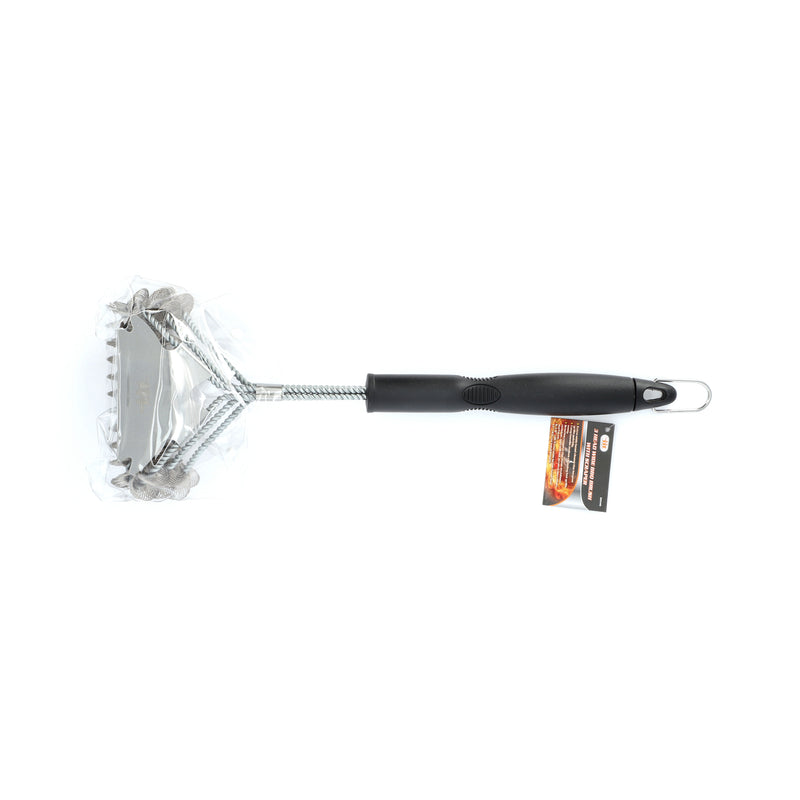 IIT 3 HEAD WIDE BBQ BRUSH WITH SCRAPER