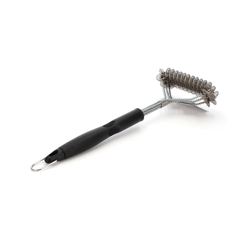 IIT 3 HEAD WIDE BBQ BRUSH WITH SCRAPER