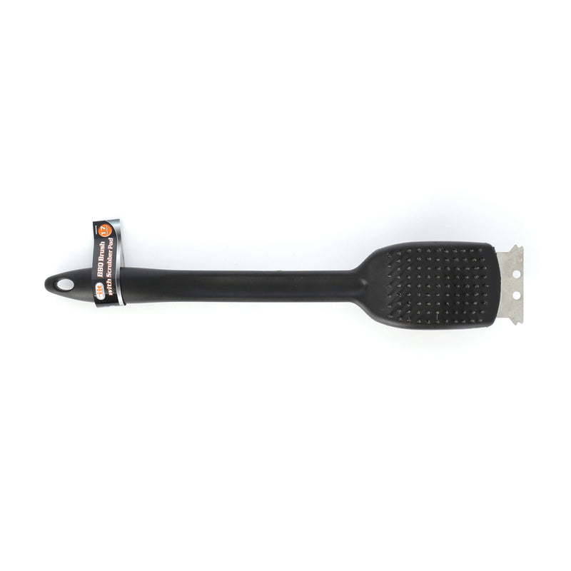 IIT 17'' 2 SIDED BBQ BRUSH WITH SCRAPER