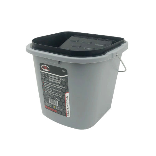 IIT PRO 1.75 LITER PAINT BUCKET & TRAY WITH MAGNETIC BRUSH HOLDER