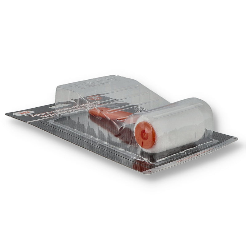 3'' TRIM & TOUCH UP ROLLER WITH PVC PAINT TRAY