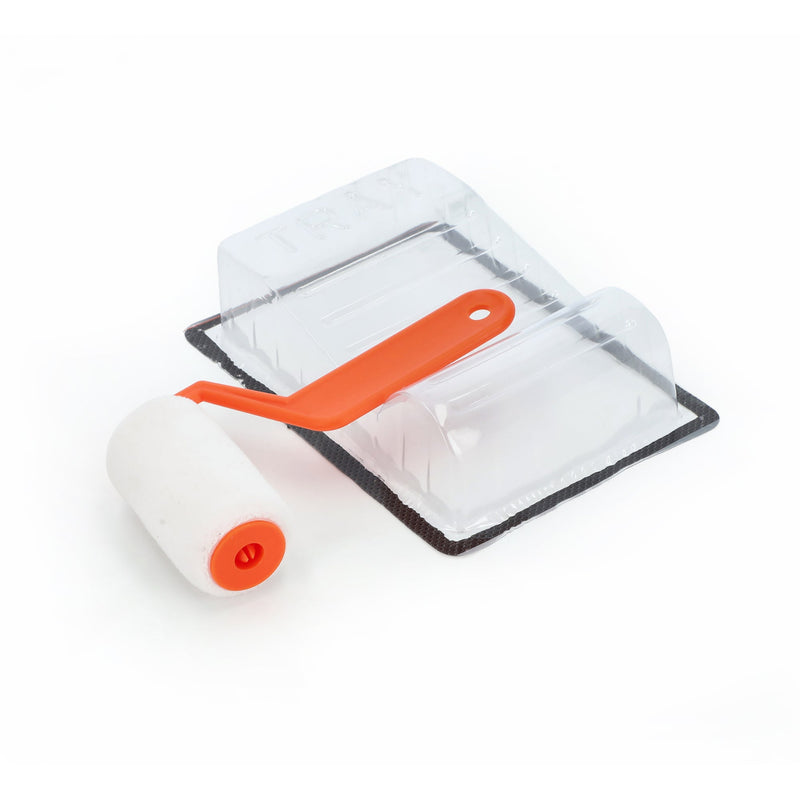 3'' TRIM & TOUCH UP ROLLER WITH PVC PAINT TRAY