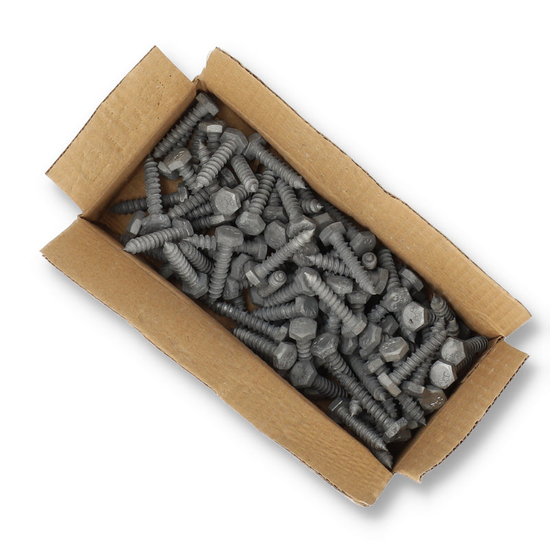 EVERBILT 100PK GALVANIZED LAG SCREWS 1/4x1-1/4''