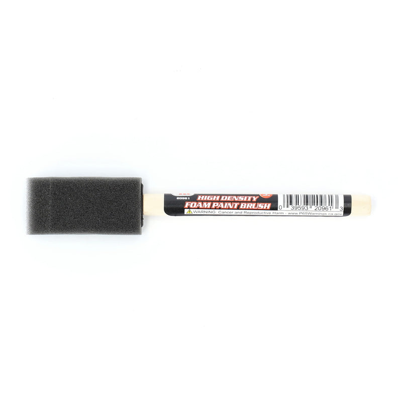 1'' HIGH DENSITY FOAM BRUSH WOOD HANDLE