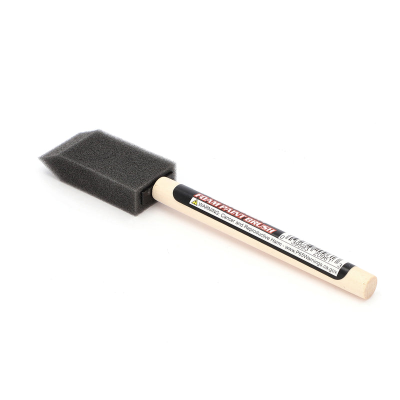 1'' HIGH DENSITY FOAM BRUSH WOOD HANDLE