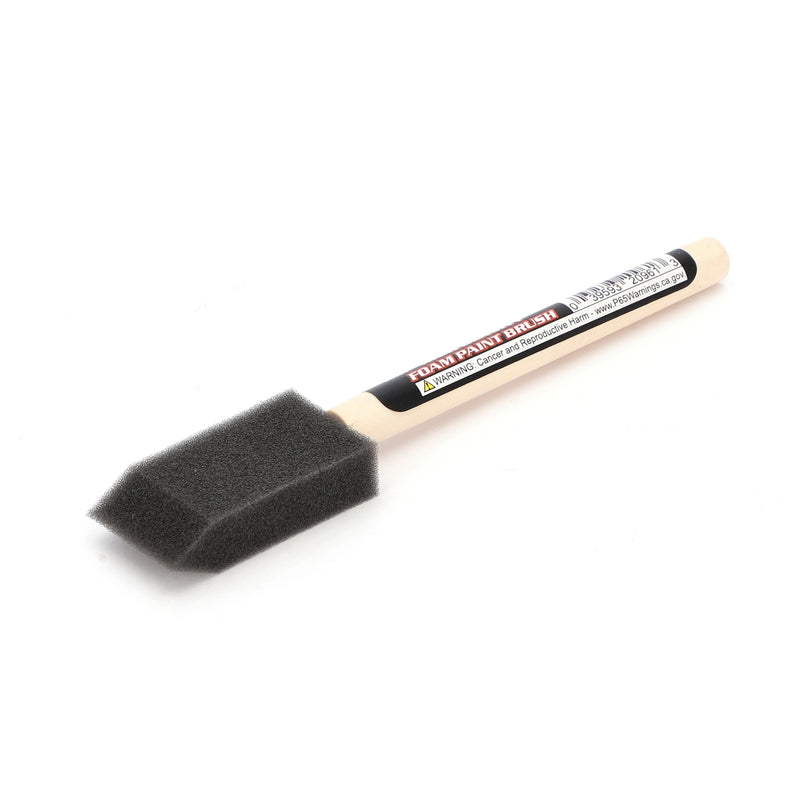 1'' HIGH DENSITY FOAM BRUSH WOOD HANDLE