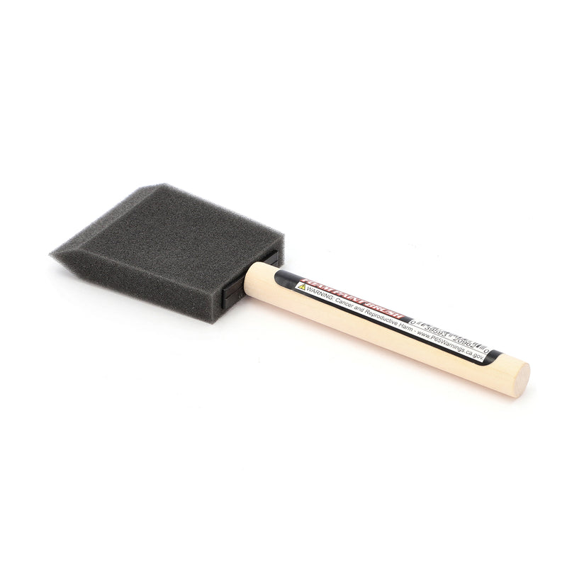 2'' HIGH DENSITY FOAM BRUSH WOOD HANDLE