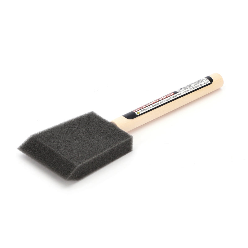 2'' HIGH DENSITY FOAM BRUSH WOOD HANDLE