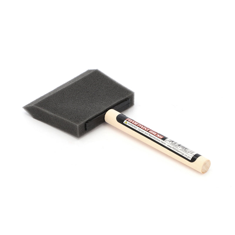 3'' HIGH DENSITY FOAM BRUSH WOOD HANDLE