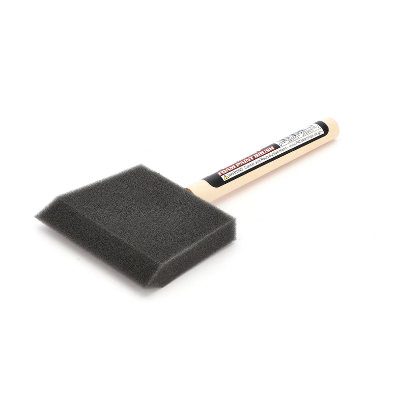 3'' HIGH DENSITY FOAM BRUSH WOOD HANDLE