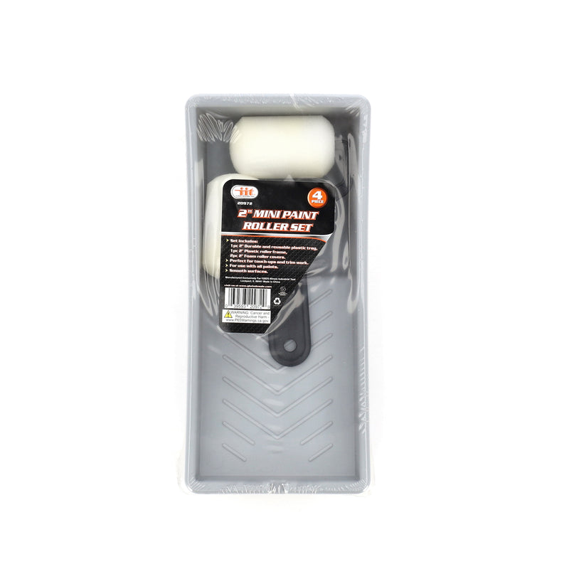 4PC 2'' MINI PAINT ROLLER SET