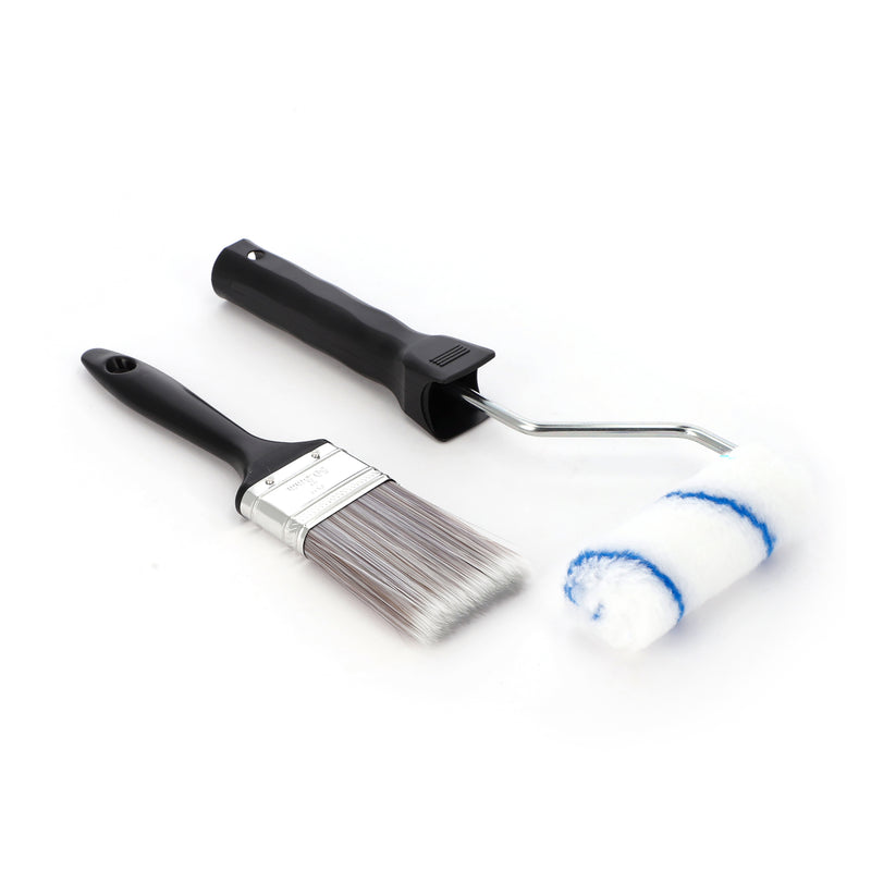 6PC 4'' PAINT TRAY & ROLLER SET 1/2'' NAP