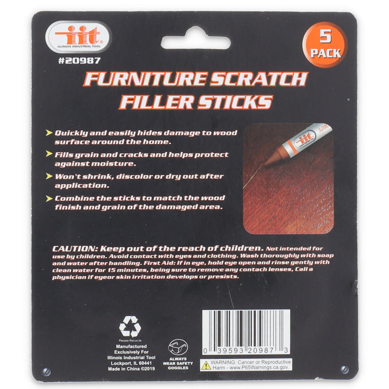IIT 5pc FURNITURE SCRATCH FILLER STICKS