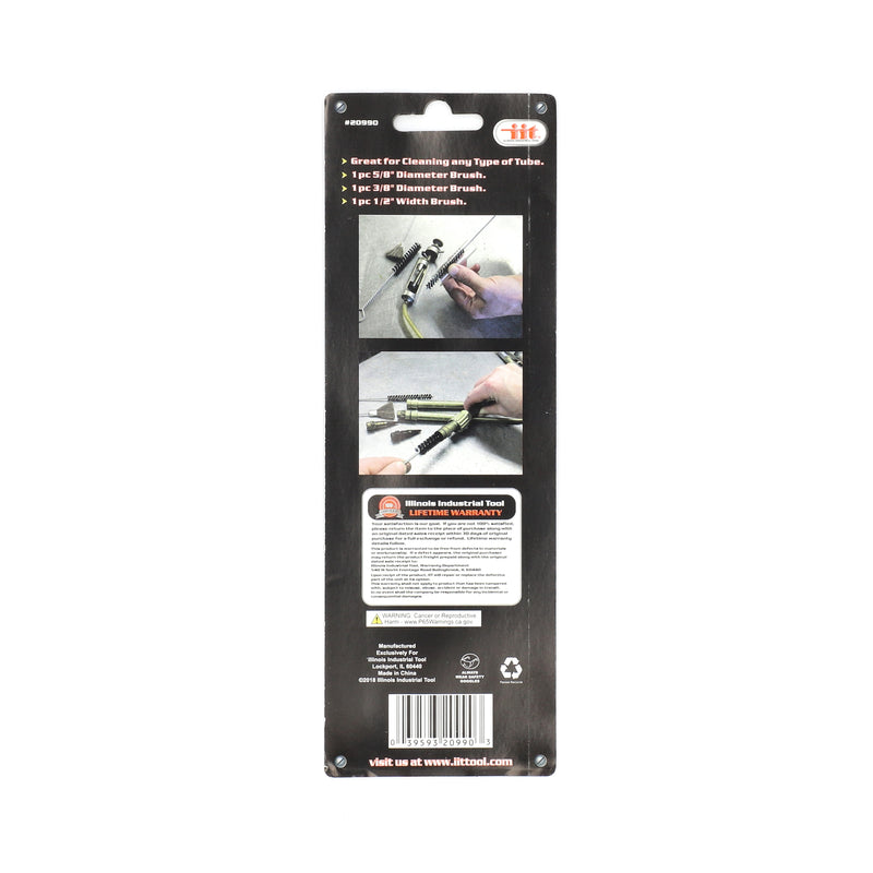 IIT 3pc PIPE BRUSH CLEANING KIT