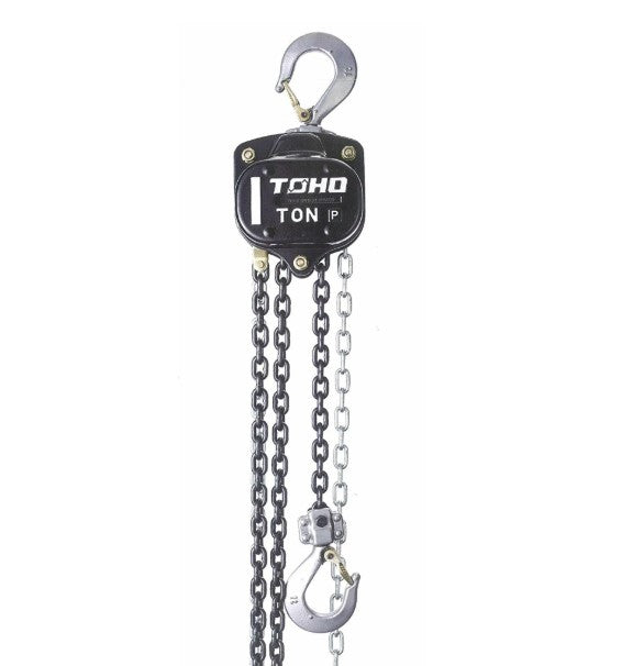 TOHO 1 TON BLACK CHAIN HOIST 10' CHAIN