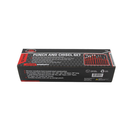 IIT PRO 12pc PUNCH AND CHISEL CR-V SET-iit pro