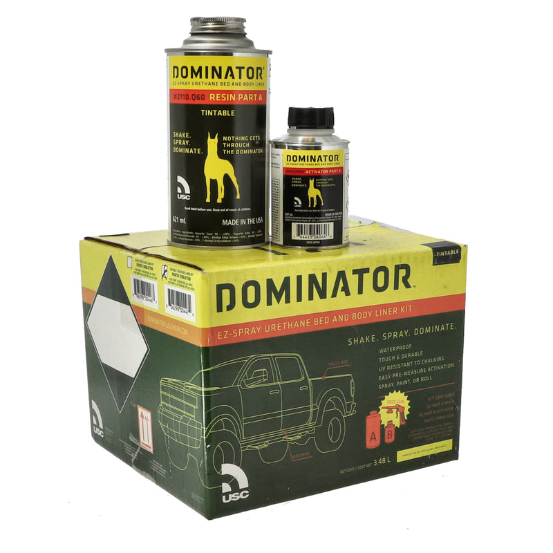 USC DOMINATOR EZ SPRAY URETHANE BED AND BODY LINER KIT