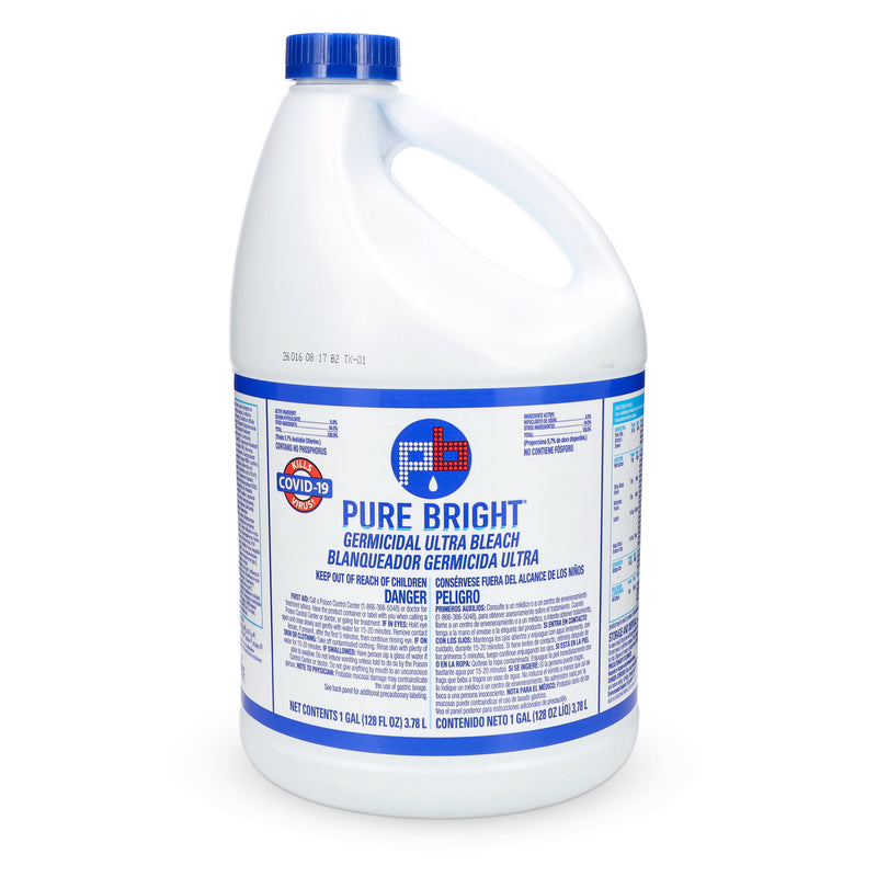 PURE BRIGHT 1 GALLON BLEACH 5.7% SODIUM HYPOCLORIDE