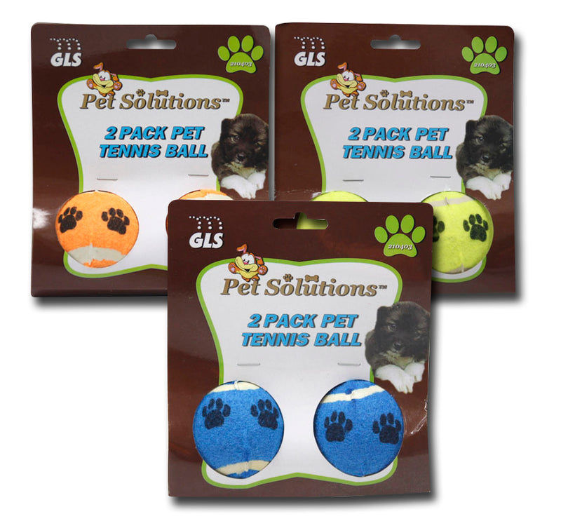 2pk 2'' PET PRINTED TENNIS BALLS