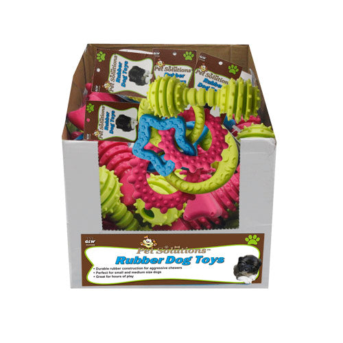 RUBBER DOG TOYS - ASSORTED