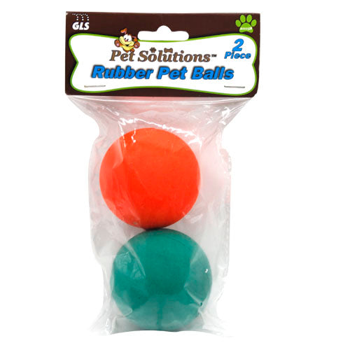 2pk RUBBER PET BALL SET