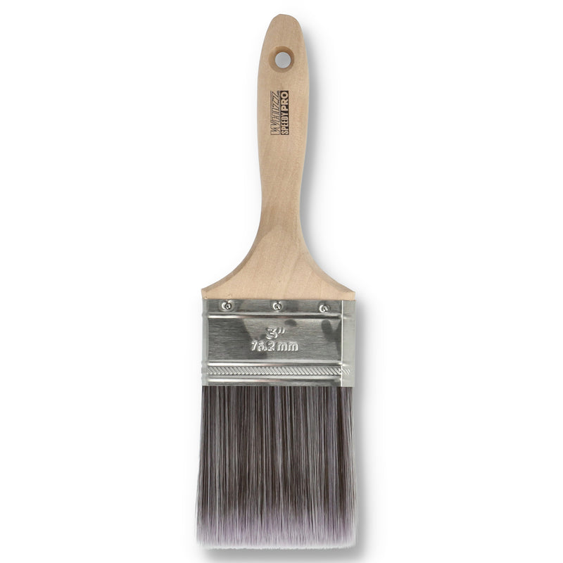 WHIZZ SPEEDYPRO 3'' WOOD HANDLE PAINT BRUSH STAINLESS FERULE