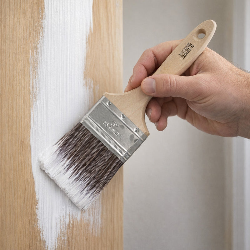 WHIZZ SPEEDYPRO 3'' WOOD HANDLE PAINT BRUSH STAINLESS FERULE