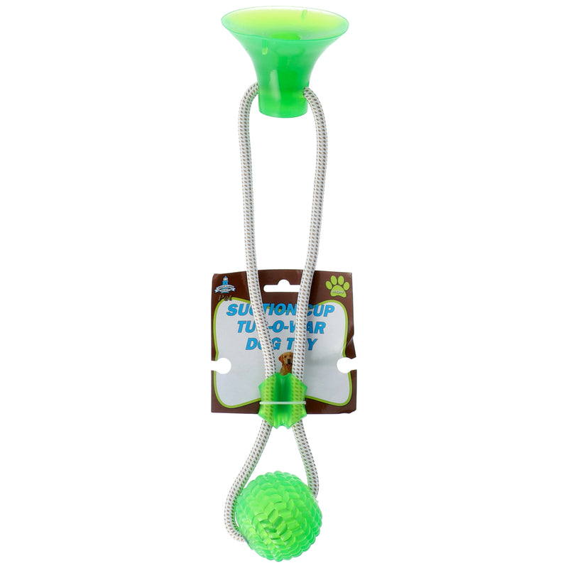 SUCTION CUP TUG-O-WAR DOG TOY
