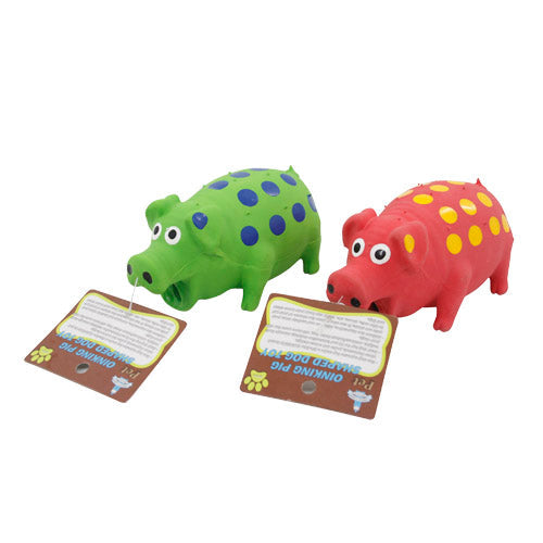 211721-RUBBER PIG OINKING PET TOY