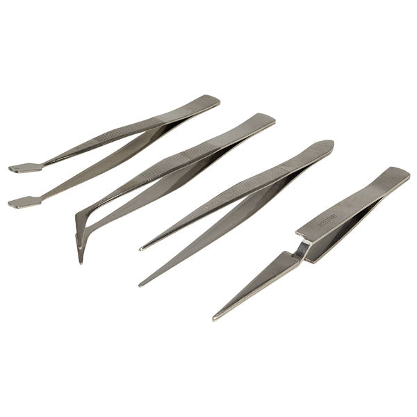 IIT 4pc STAINLESS TWEEZER SET