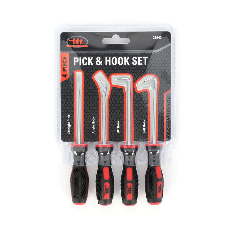 IIT PRO 4PC PICK & HOOK SET WITH CUSHION GRIP HANDLES