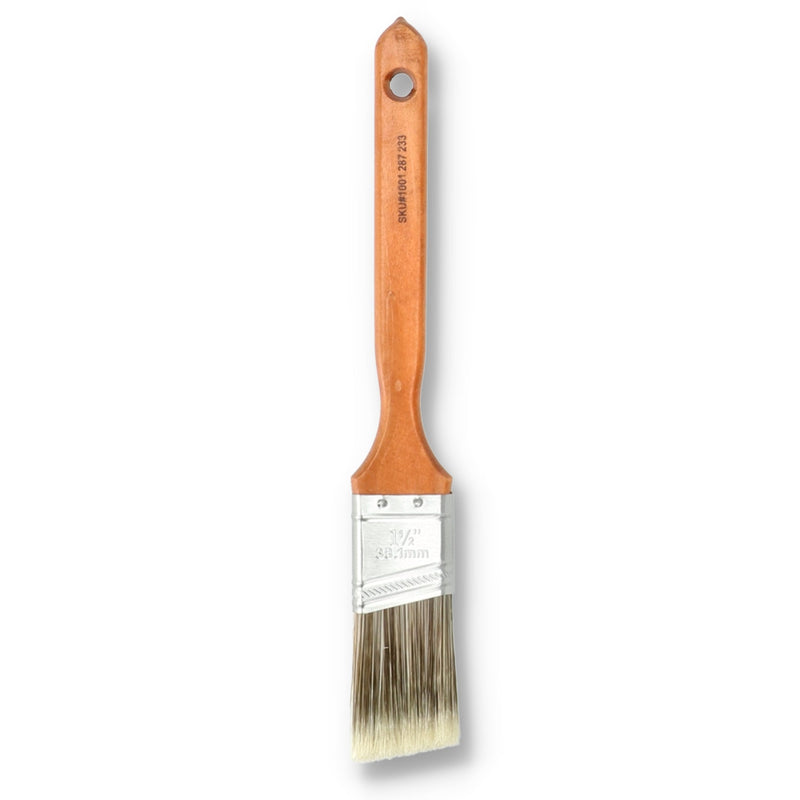 WOOD HANDLE 1-1/2'' ANGLE PAINT BRUSH BULK NO UPC