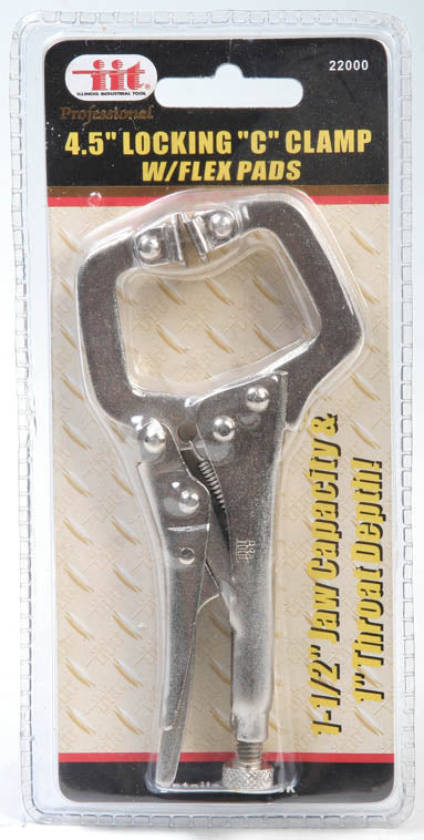 IIT 4.5'' MINI LOCK ''C'' CLAMP w/FLEX PADS
