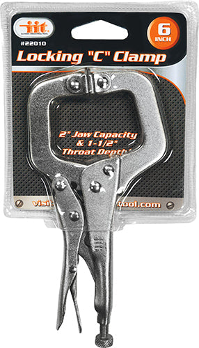 IIT 6'' LOCKING C CLAMP WITH FLEX PADS