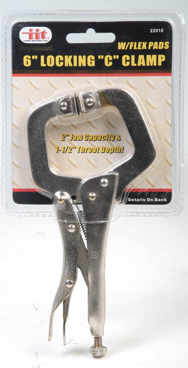IIT 6'' LOCKING C CLAMP WITH FLEX PADS