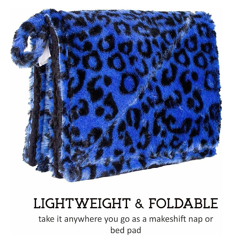 DOWNTOWN PET SUPPLY THERMAL CAT MAT BLUE CHEETAH PRINT 22x18''
