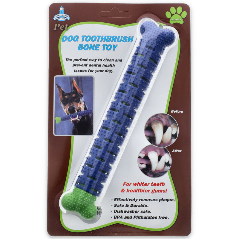10'' TOOTH CLEANING BONE PET TOY