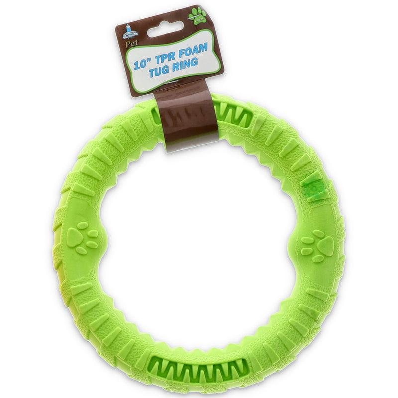 10'' RUBBER FOAM TUG RING PET TOY