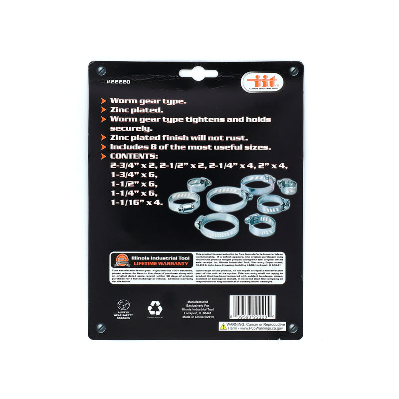 IIT 34 PIECE HOSE CLAMP SET