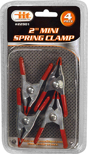 IIT 4pc 2'' MIN METAL SPRING CLAMP