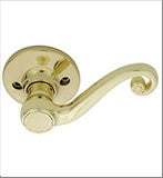 HH MONTEVALLO DUMMY LEVER POLISHED BRASS RIGHT HAND