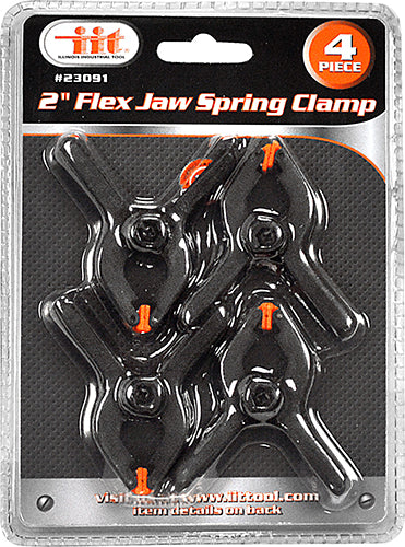 IIT 4pc 2'' FLEX JAW SPRING CLAMP